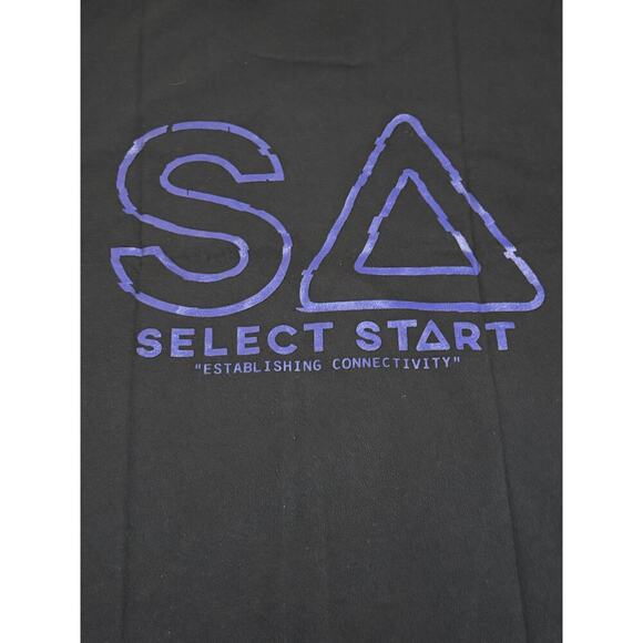 NWT Select Start Black Short Sleeve Shirt Crew Neck Sustainable Men Unisex Tech - Picture 4 of 6